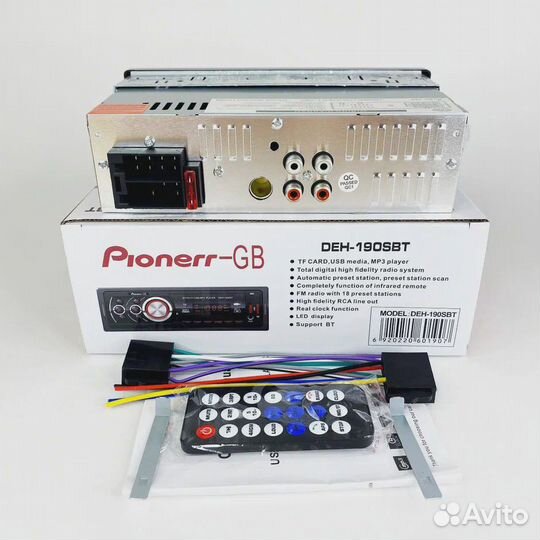 Магнитола Pioneer 1 din 189/190 4RCA