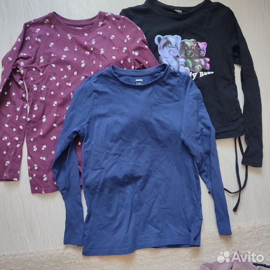 Большой пакет одежды на девочку р. 134