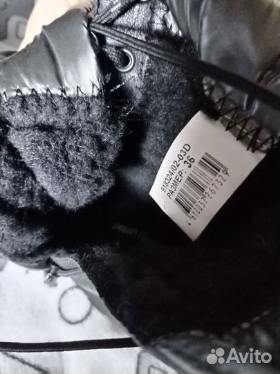 Ботинки сапожки зимние для девочки 36р стелька 23