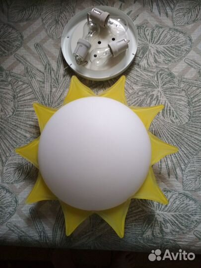 Светильник потолочно-настенный стекло 