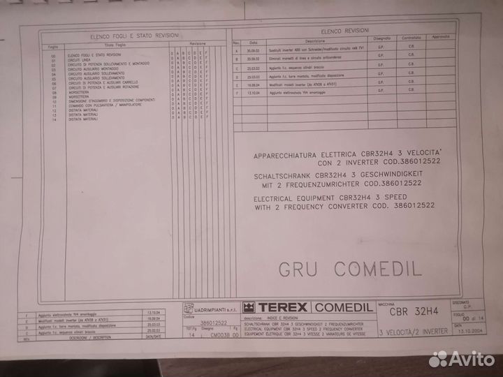 Terex Comedil. Продам инструкции