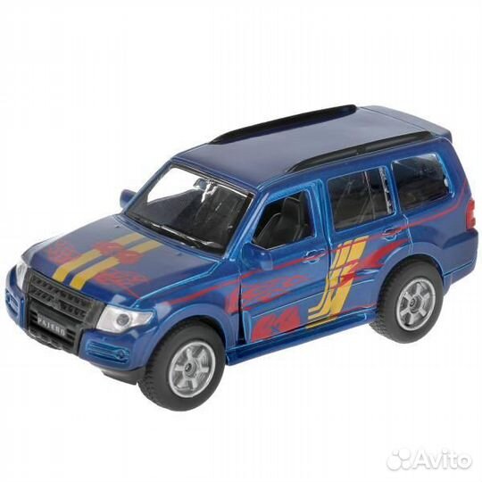 Машина Mitsubishi Pajero Спорт 12 см синяя металл инерция Технопарк SB-17-61-MP-S-WB