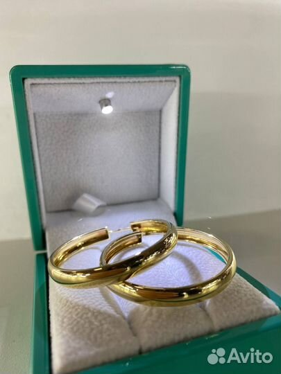 Золотые серьги из желтого золота 585