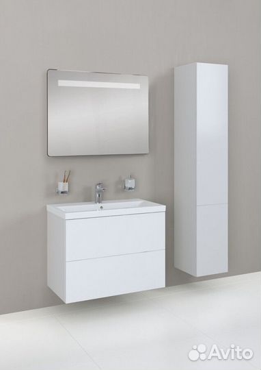 Тумба Am.Pm GEM 60см подвесная (с раковиной) белый