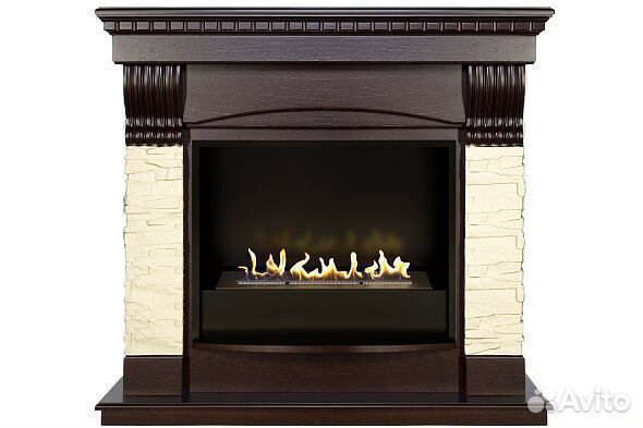 Биокамин Firezo Denver Темный дуб, бежевый