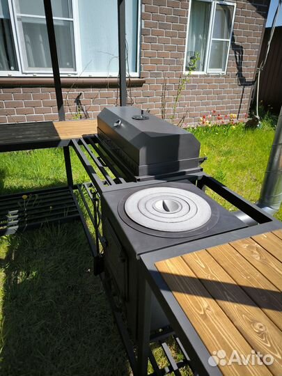 Мангал 2х2,5 м, беседка барбекю