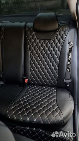 Чехлы экокожа Киа Рио Х - Рио Икслайн - Солярис 2