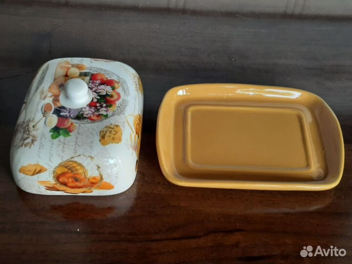 Масленка ГДР, тарелки Хайта, масленка новая