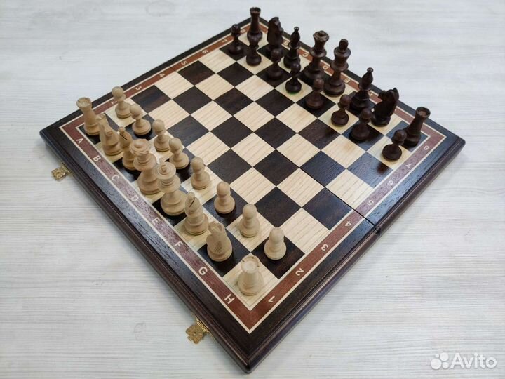 Шахматы Стаунтон черные дерево