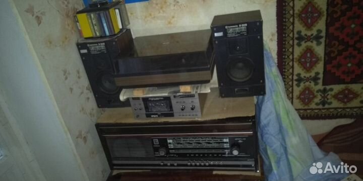 Радиола приемник Урал 112 магнитофоны вертушка