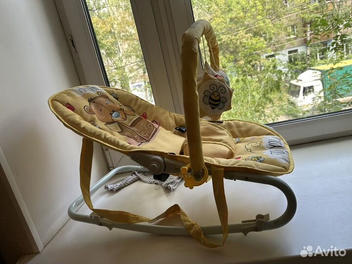 Детское кресло шезлонг качалка
