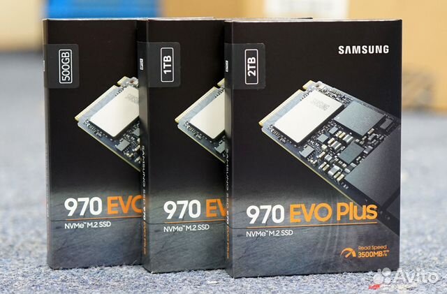 Ssd Samsung 970 evo plus 1TB/500GB nvme m.2 новые