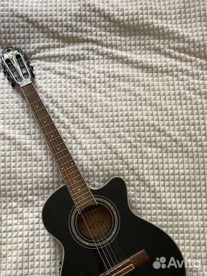 Электро акустическая гитара washburn черная