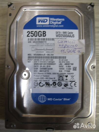 Жесткий диск SATA от 160 Gb до 500 Gb для пк