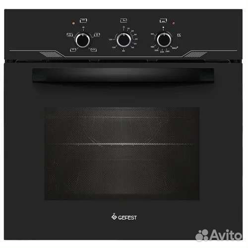 Газовый духовой шкаф gefest дгэ 621-01, черный