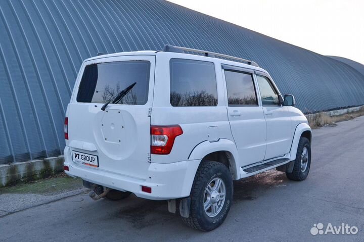 Рейлинги для UAZ Patriot 2005- серебристые PT