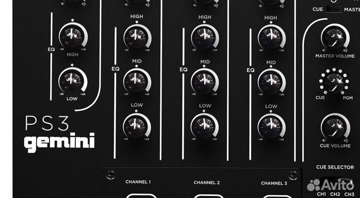DJ микшер gemini PS3