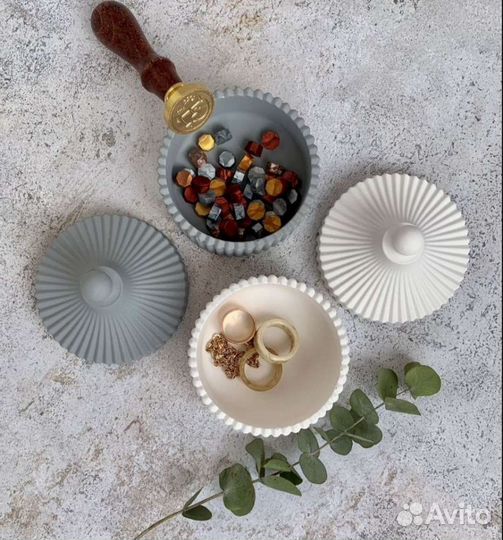 Шкатулка интерьерная из гипса