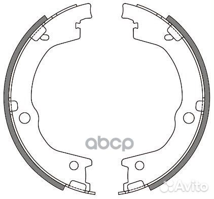 4644.00 колодки барабанные Kia Sorenta, Hyunda