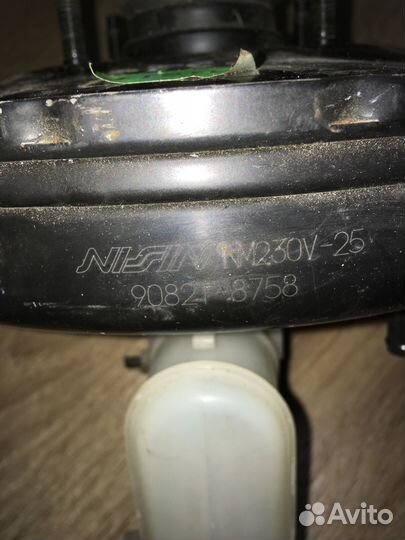 Вакуумный усилитель тормоза с гтц в сборе