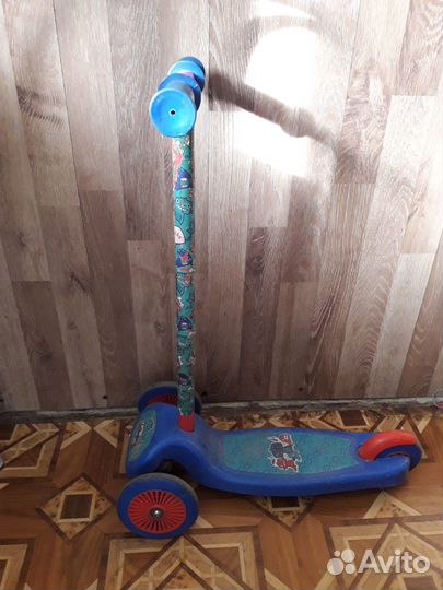 Самокат детский трехколесный бу