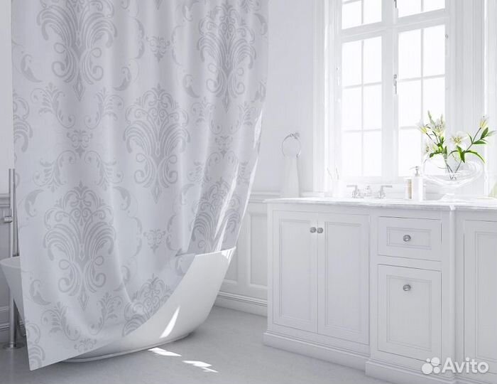 Шторка для ванны Fixsen Korsar FX-2518 200х180 Се