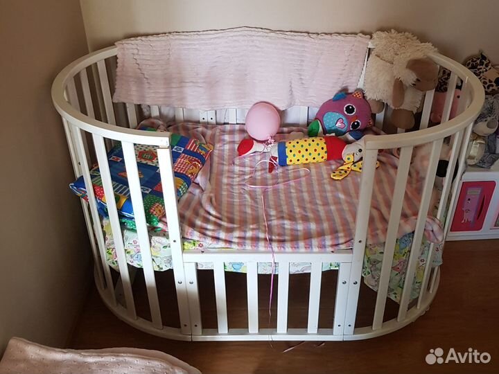 Детская кровать манеж с матрасом