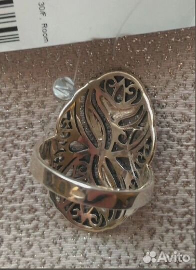 Серебряное кольцо, 18,5 -19 размер