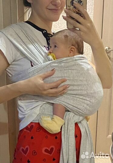 Трикотажный слинг Diva Milano серый