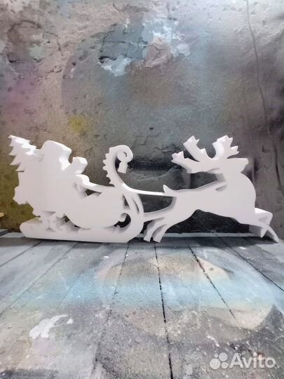 Новогодний декор из пенопласта