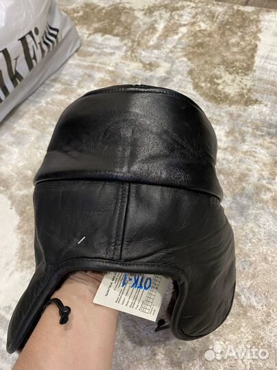 Шапка меховая, мужская,натуральная кожа