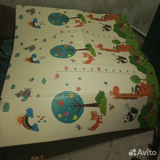 Детский коврик для ползания складной