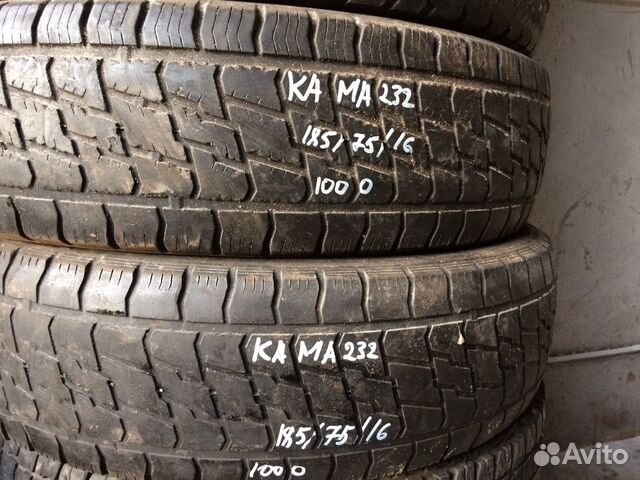 Кама-232 185/75 r16 индикатор износа. Шины на авито б у 16