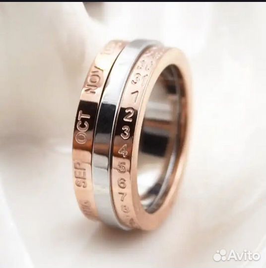 Кольцо календарь в стиле Tiffany