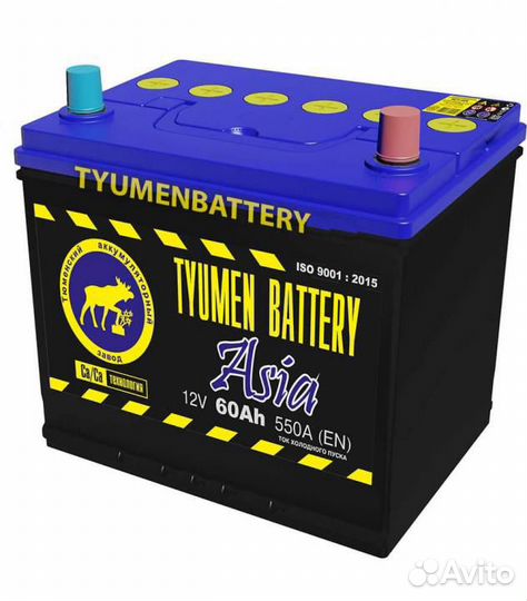 Акб 60Ач Tyumen Asia обратная полярность