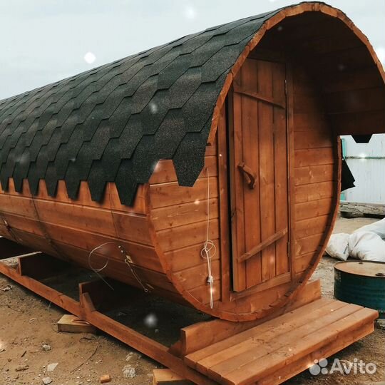 Баня-бочка с доставкой