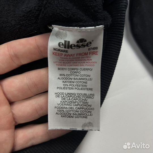 Худи Ellesse Размер S Оригинал Черное