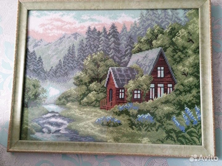 Картина вышитая крестом