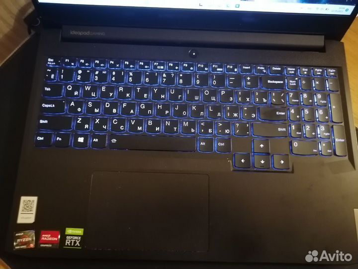 Ноутбук игровой Lenovo rtx 3050 ryzen 5 5600h