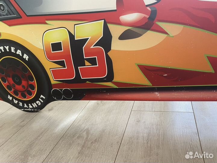 Детская кровать машина с матрасом