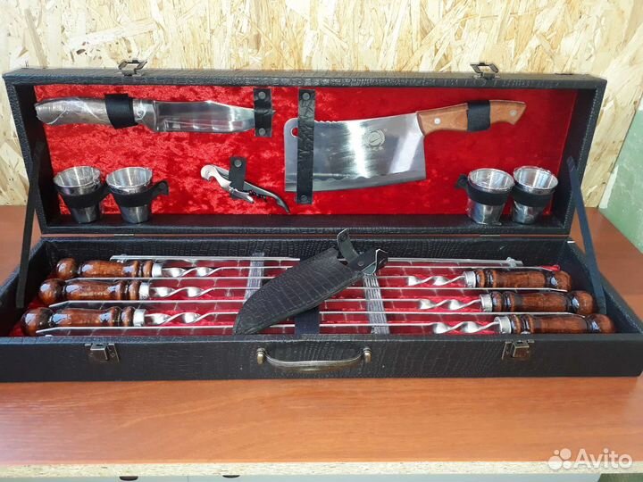 Шашлычный набор 10 + 5 предметов. Доставка 1 час