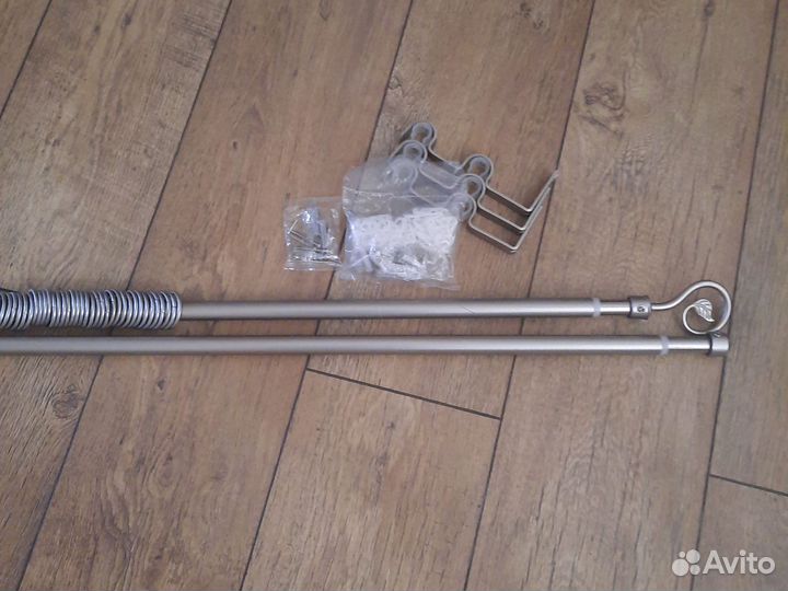 Карниз для штор двухрядный металлический