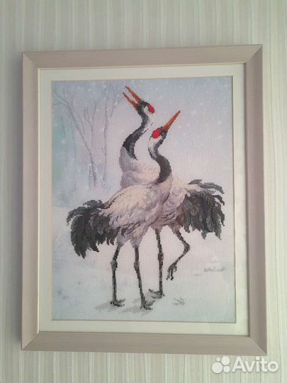 Картина вышитая крестом ручная работа