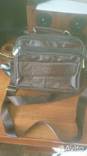 Барсетка кожаная мужская новая