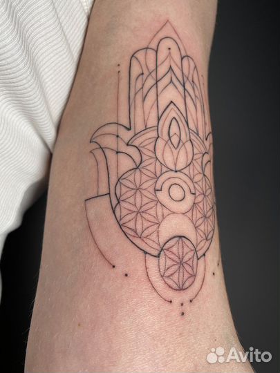 Тату в салоне, от тату мастера