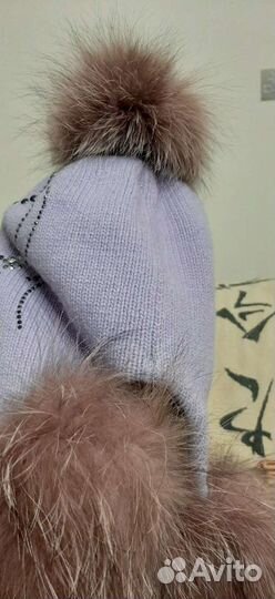 Шапка Tavitta зимняя для девочки со стразами