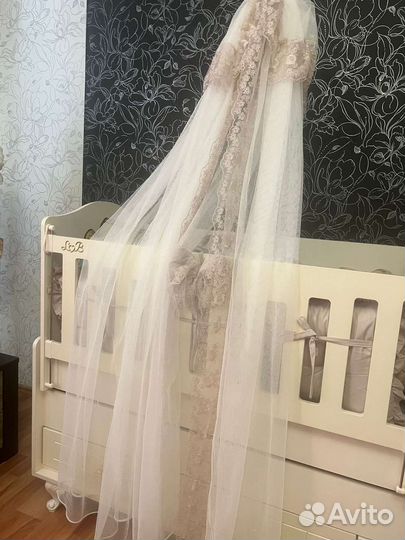 Детская кроватка трансформер с комодом