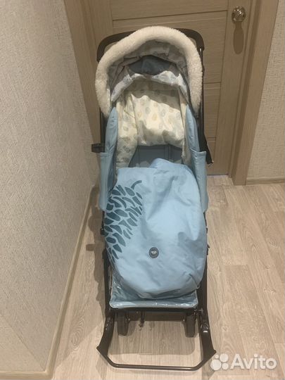 Детские санки коляска ника 7 5
