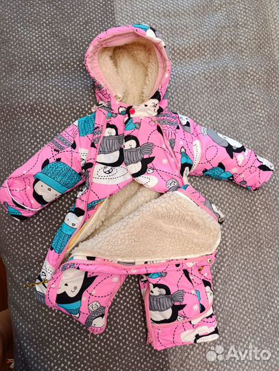 Зимний Комбинезон на девочку 80