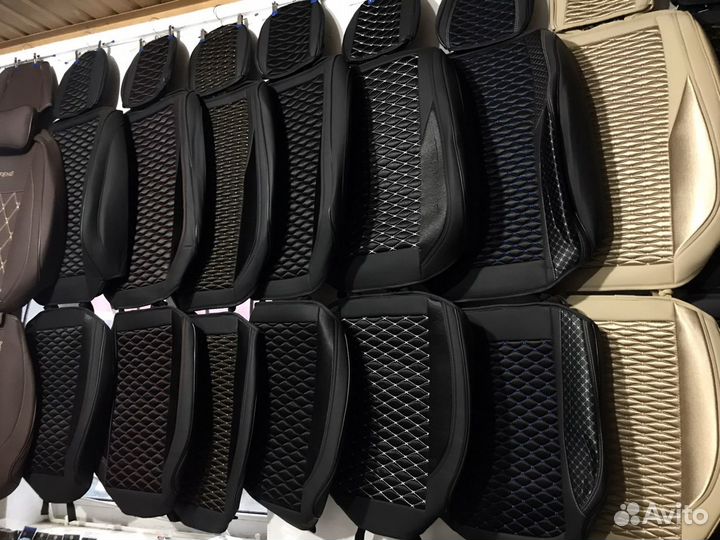 Чехлы Ромбик с Эко кожей